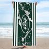 New York Jets Logo Print Beach Towel, Large Soft Quick Dry Towel for Beach Camping Swimming