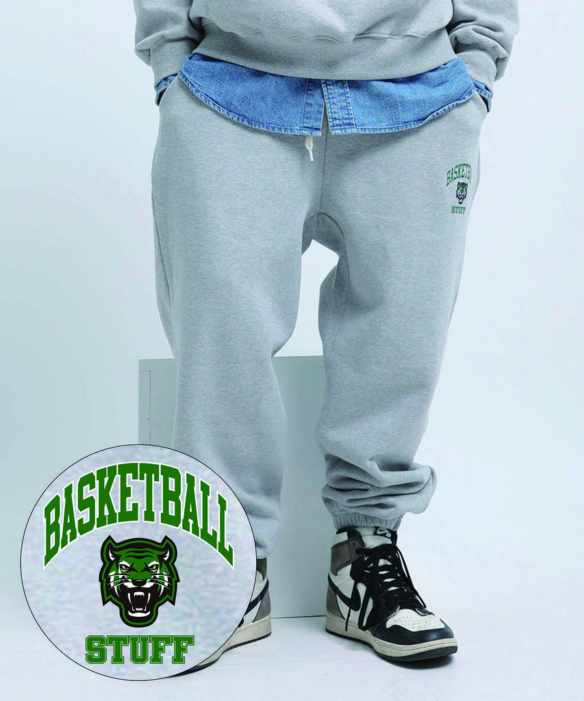 STUFF Tiger Loose Fit Jogger Training Pants Grey