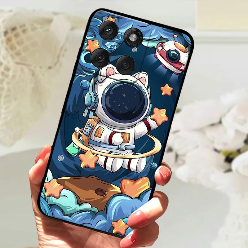 Modne Etui Dla Motorola Edge 60 Fusion 5G Odporny na Wstrząsy Zderzak Miękkie Pokrowiec na Telefon Dla Moto Edge60 Fusion Silikonowe Ochronne Etui