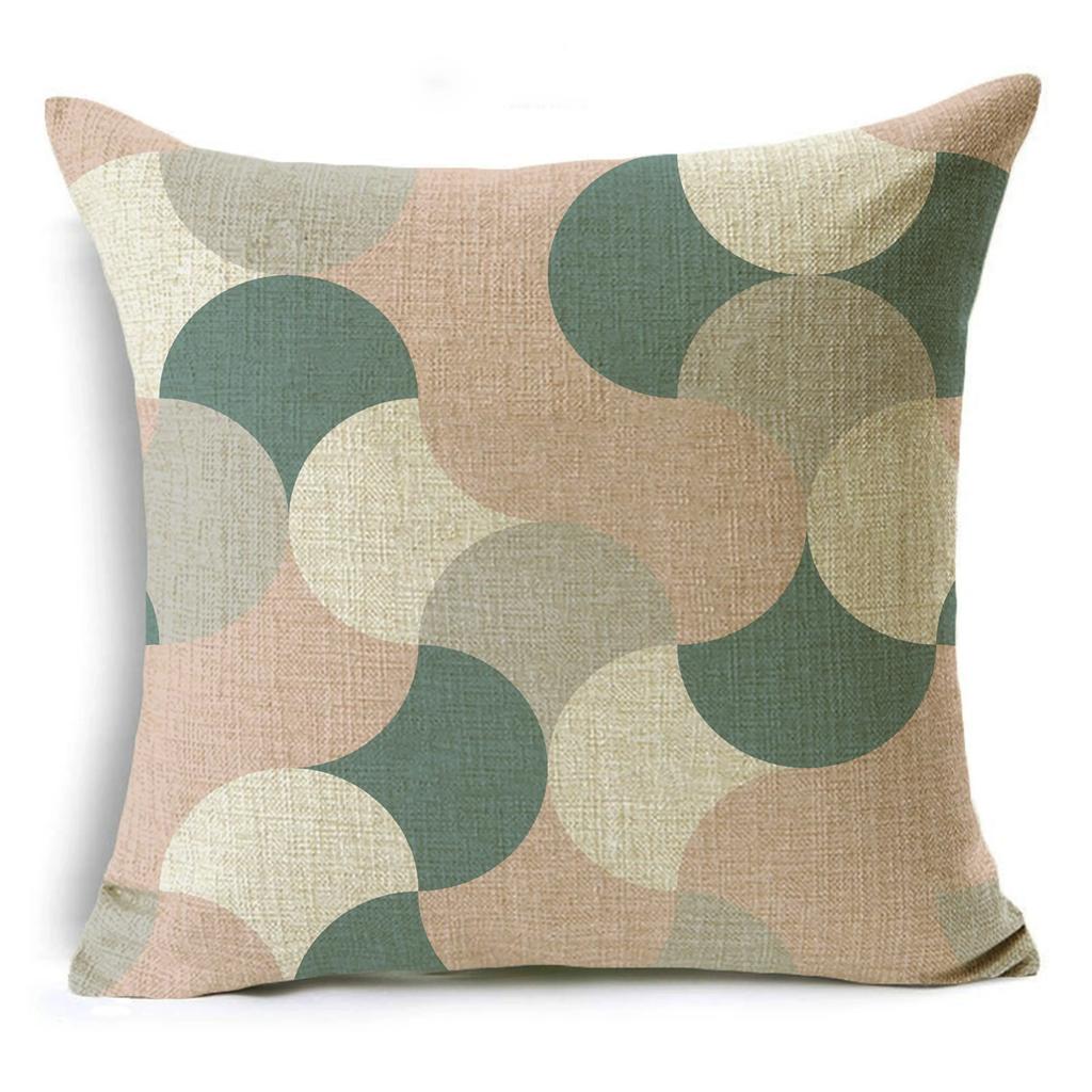 Nordic Ins Style Geometric Stitching Pillow Cover Sofa Bedroom Decoration Waist Pillow Cushion Cover 40*40Cm/45*45Cm/50*50Cm