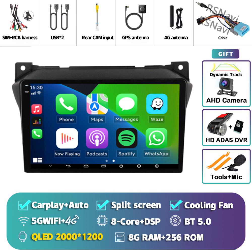 Android 14 Carplay Auto For Suzuki Alto 2009 - 2016 Car Radio Player Multimedia stereo AI Voice 360 Camera Navigation Video 2Din