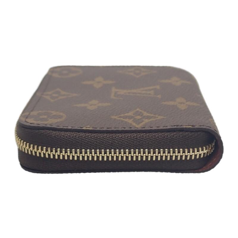 Louis Vuitton M60067 Coin Case Brown Monogram Canvas Women
