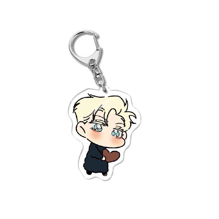 

Anastasia Hot Korean Cartoon BL Manwha Keychain Lovely Bag Charms Pendant Friends Gifts Fans Fun Key Chain Soft Cute Souvenir 6 cm