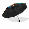 1PC Egyptian Stained Automatic Open/close, All-Season Portable Folding Umbrella for Women & Men yy250919133