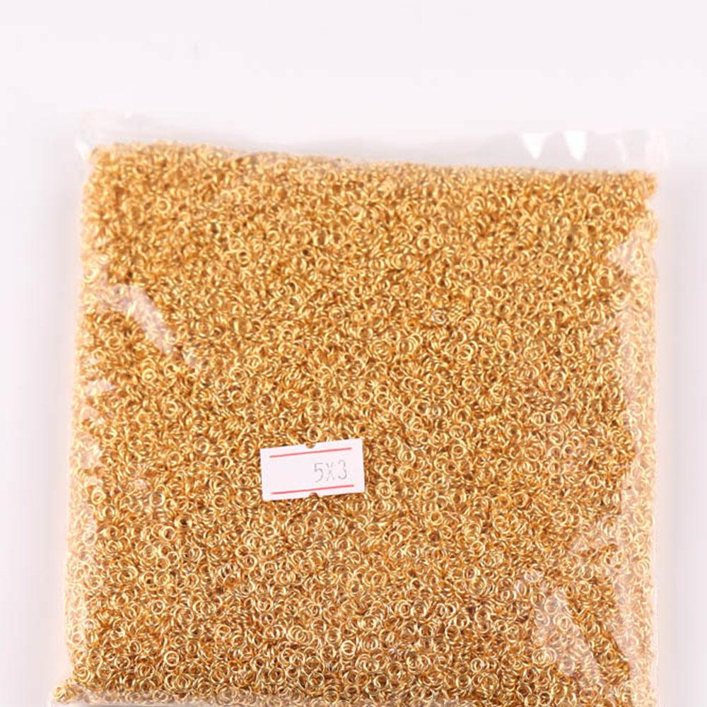 400pcs Metal DIY Jewelry Accessories Open Ring Single Circle Necklace Bracelet Pendant Clasp Material 05*3MM for Craft Making