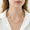 SUMENG New Gold Color Silvery Butterfly Stars Chain Necklace for Women Fashion Choker Clavicle Chain Jewelry Accessories Gift