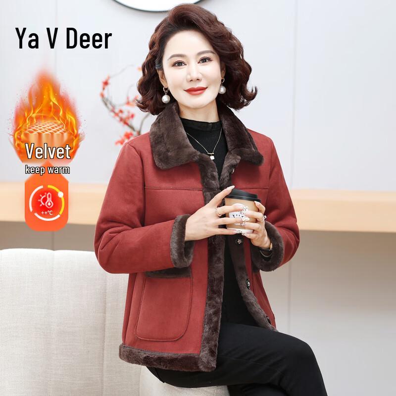 

Yalu Women s Faux Fur Lined Wool Blend Winter Coat 4XL