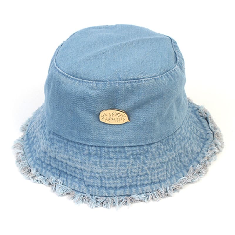 Universal Chemistry Washing Vintage Light Denim Bucket Hat