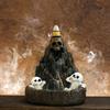 Skull Rockery Backflow Incense Ornament Built-in Fragrance Diffusion Channel Create A Peaceful Atmosphere Home Decoration