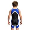 Canottiera da Lotta per Ragazzi Color Block Senza Maniche Lunghezza Coscia Body per Sport Allenamento Esercizio Ciclismo Allenamento