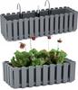 58cm Balcony Box for Railing with Brackets and Moisture Meter