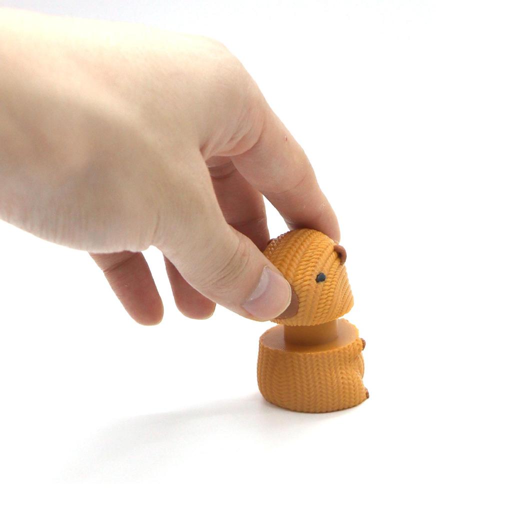 3D Printed Rotating Capybara Decompression Toy - Popular Creative Animal Ornament