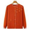 2025 New Style Grandma's Knitwear: Spring & Autumn Long Sleeve Pullover for Middle-Aged & Elderly Women