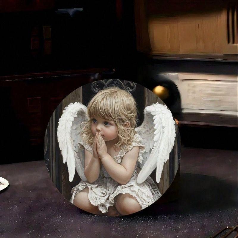 Metal Poster Religious Angel Prayer Wall Art Home Decor