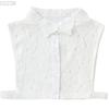 Girls Bowknots Lapel Shirt Detachable Collar Autumn Sweater Blouse Women Fake Collar Girls Removable Shirt Neck False Collar