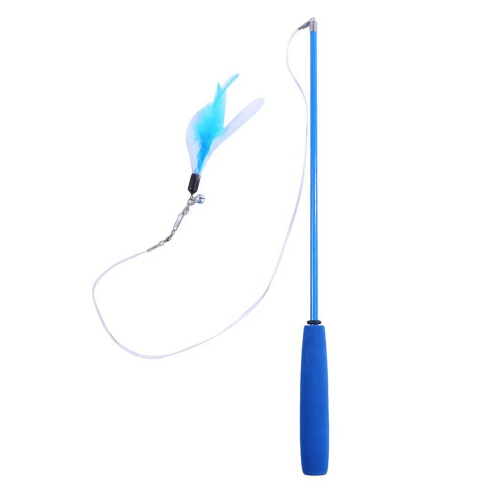 Interactive Cat Teaser Wands 3-section Stick Teaser Durable Catcher Teaser Rod Cat Accesorios