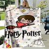 Cute & Kawaii-Style 3D Printed Blanket — Harry Potter Theme: Warm and Cozy Flannel Throw. Perfect for Bedrooms, Sofas, Beds, Sea