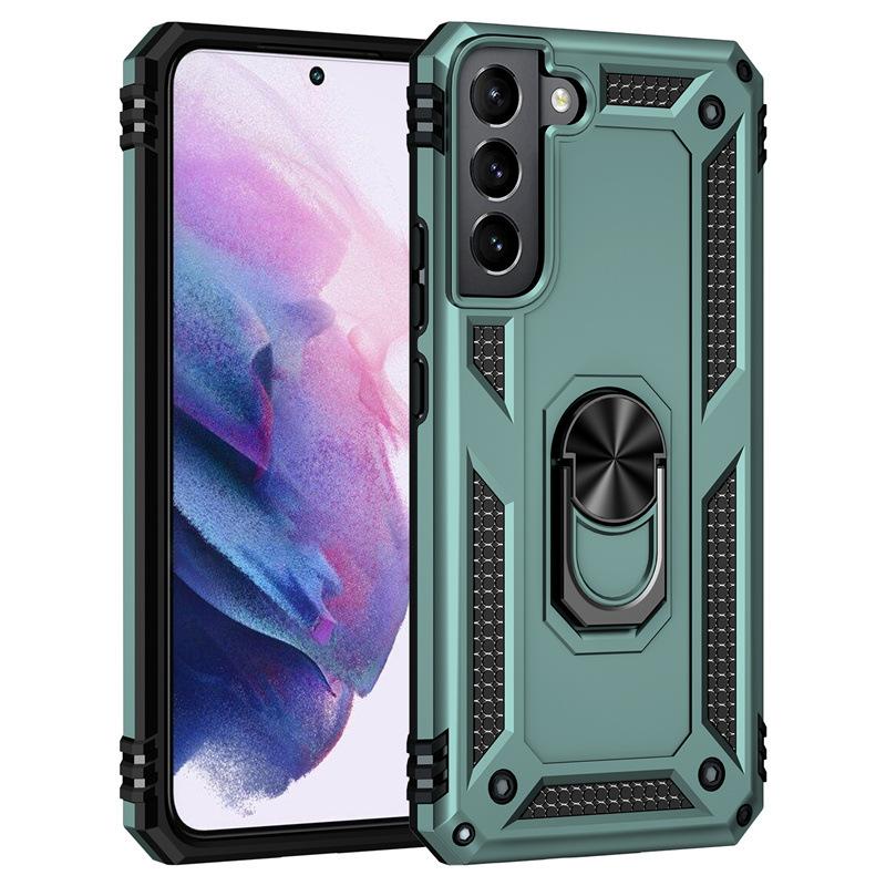 Suitable for Samsung S24 Sergeant Ring Anti Fall Mobile Case S23 Ultra Stand Anti Fall Protection Case