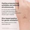 Peel Shot Glow White Rice Peeling Ampoule, Soft Exfoliating Face and Body Scrub Dead Skin Cells Remover for All Skin Types skin care 100ml