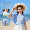 ASK JUNIOR Girls' Puff Sleeve 3D Bow T-Shirt