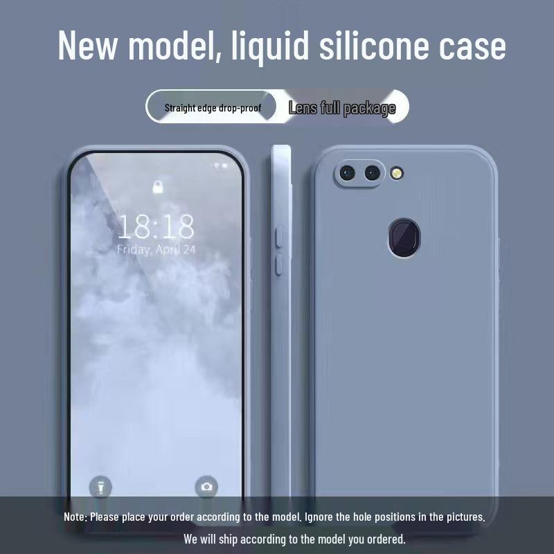 OPPO R15 Standard Edition Solid Color Liquid Full Coverage Anti-Drop Soft Phone Case