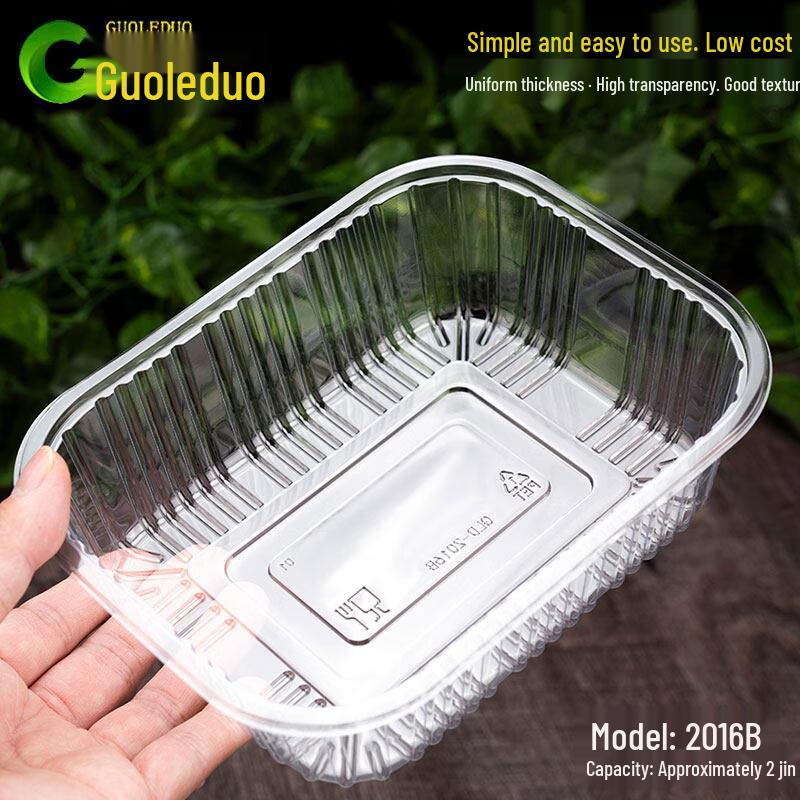 Disposable Clear Rectangular Plastic Fruit Container
