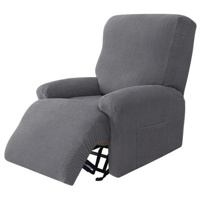 Polar Fleece Recliner Chair Cover Stretch Reclining Sofa Slipcover For Living Room Wear -Resistant Armchair Covers For Home Decor