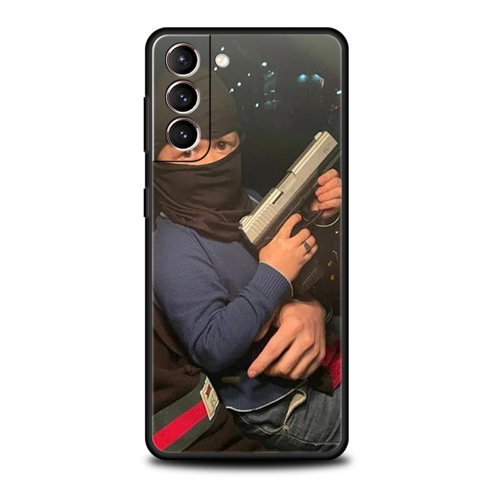 Phone Case For Samsung Galaxy S24 S23 Ultra S22 S21 S20 FE 5G S10 S10E S9 Plus S8 Soft Silicone Black Cover Funny Hasbulla