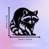 1pc Vivid Raccoon Metal Wall Art, Weather-Resistant Wildlife Decor for Home & Garden