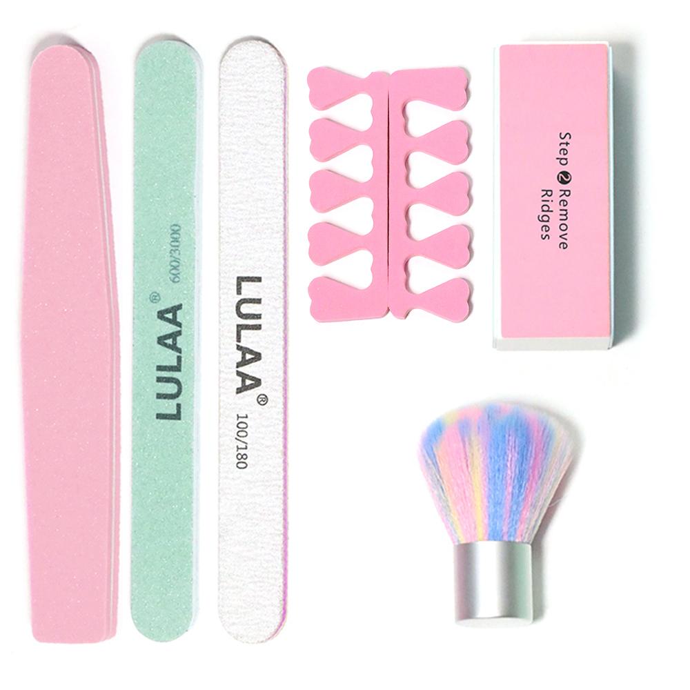 Manicure Kits Stainless Steel Manicure Set Nail Brush Nail Filing Accessories Sponge Rubbing Strip Personal Nail Care Utensils