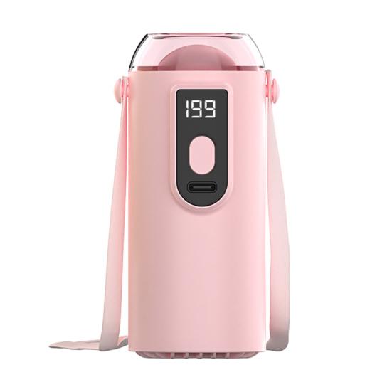 

Mini Portable Personal Fan Digital Display Quiet Operation Rotatable Clip Hat Fan Rechargeable розовый