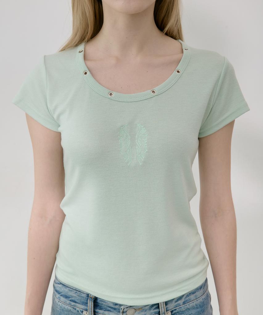 Lekim Lwe Eyelet T-Shirt (Mint)