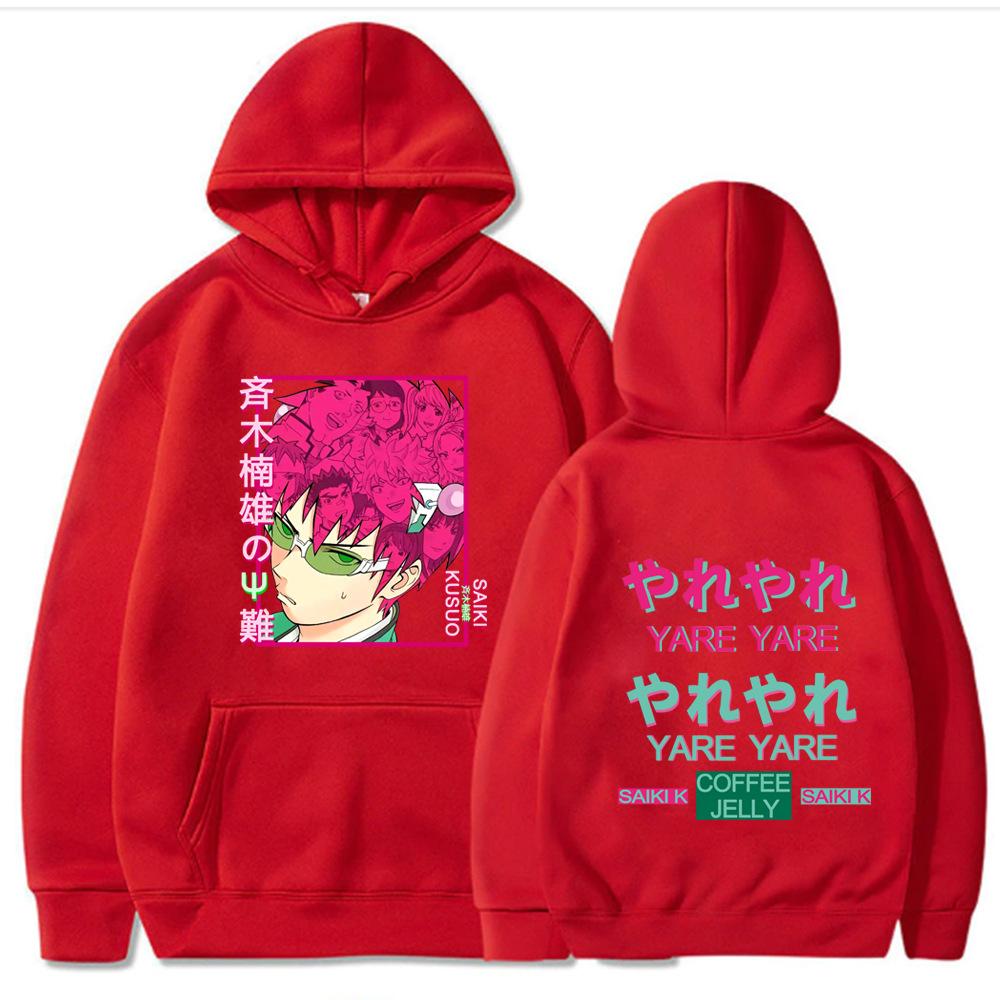The Disastrous Life of Saiki K Hoodies Print Fashion Sweatshirt Casual Unisex Autumn Winter Fleece Tops Sudaderas