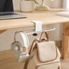 Carbon Steel Desk Mounted Hook Clamp On Table Backpack Holder Desk Side Handbag Rack  Home Office