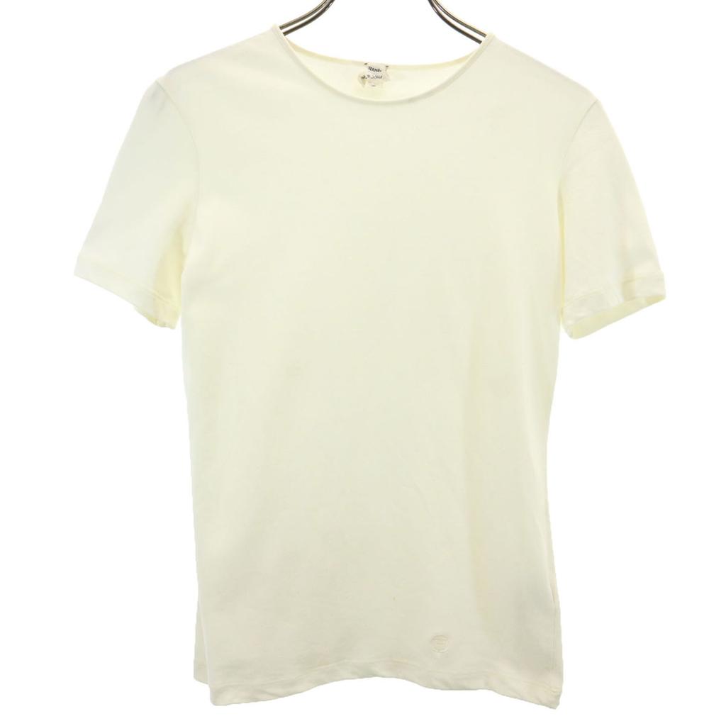 HERMES Made in France Short sleeve T-shirt 34 Ivory Women Used