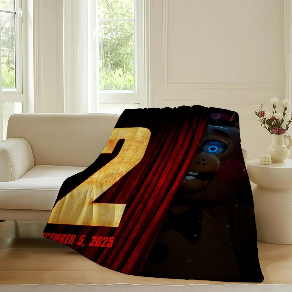 

Game F Five N Nights at F Freddy s Blanket For Sofa Office Bed Plane Travel Sleep Read Relax Camping Soft And Warm 75x90cm