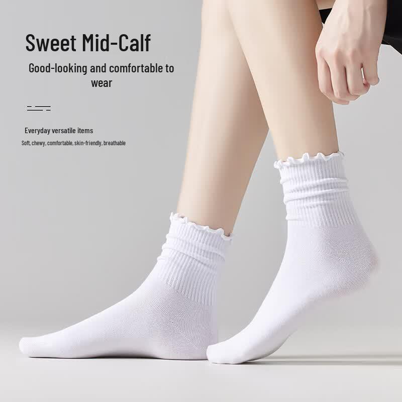Women's Antibacterial Breathable Mid-Calf Slouch Socks