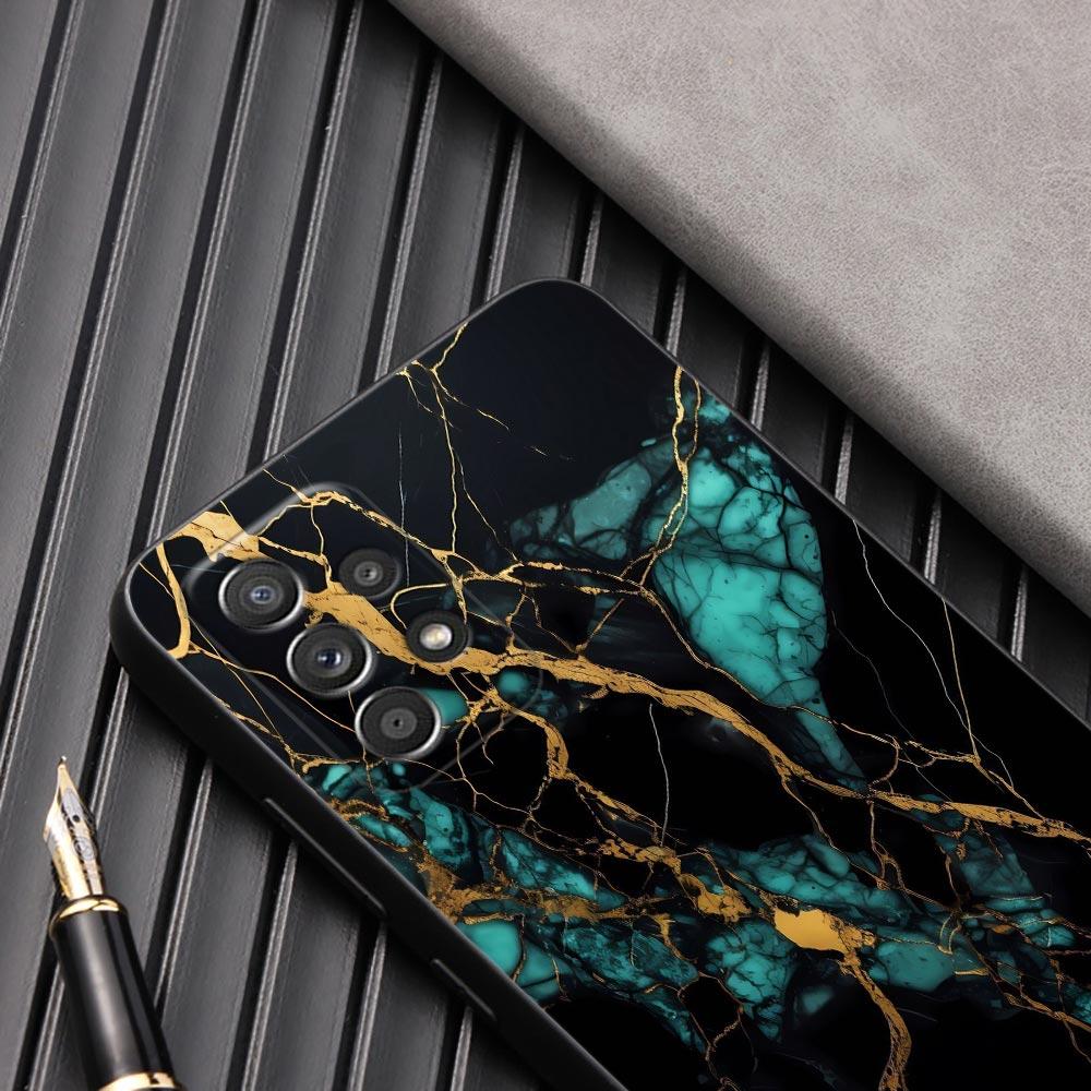 Watercolor Abstract Marble Pattern Phone Case For Samsung Galaxy A57 A56 A37 A55 A36 A26 A54 A52 A35 A34 A17 A16 A15 A07 Cover