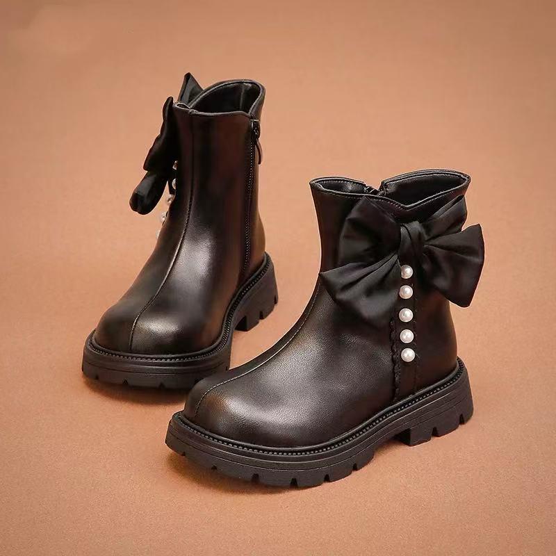 

Девочковые ботильоны Мартин: Кожа на флисовой подкладке, Стильная коллекция «Принцесса» осень/зима 2025 29