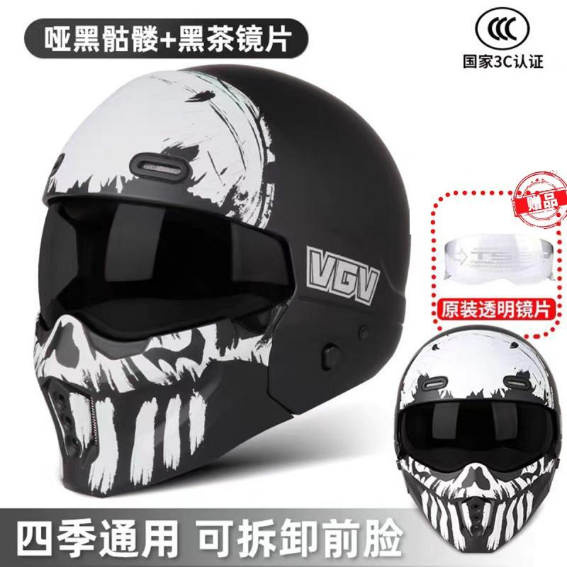 Full Face Motorcycle Helmet DOT Approved ABS Shell Adult Unisex All Season Ride Protection With Bluetooth Slot