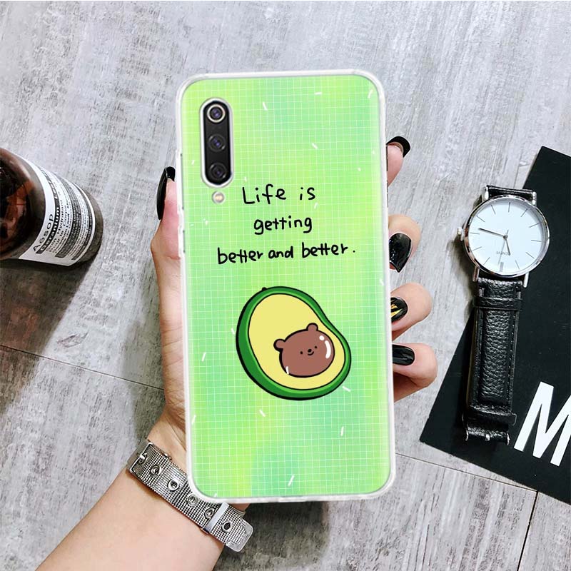 Cartoon Fruit Avocado Phone Case For Xiaomi Redmi 9 9A 9C 9T 10 10A 10C 8 8A 7 7A 6 6A K40 K20 Pro K30 S2 10X Printing Cover