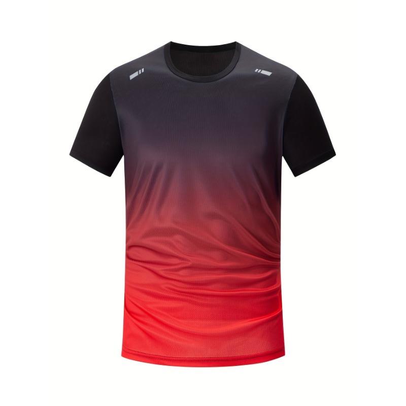 Men's short-sleeved light color round neck top T-shirt breathable quick-drying running fitness training clothes
