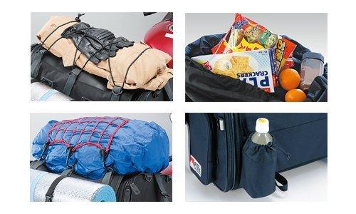 TANAX Camping Seat Bag 2, MOTOFIZZ, Black, MFK-102 (Adjustable Capacity 59-75L)