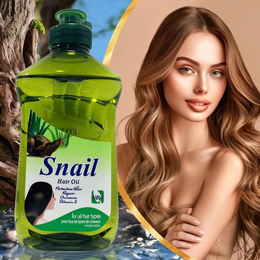 1Pc Olive Snail Hair Care Essential Oil, Strengthens Hair, Improves Frizz, Cares For Damaged Hair Ca