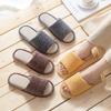 Cotton and linen slippers women's summer home household linen indoor home couple non-slip four seasons spring and autumn men's floor slippers