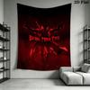 Devil May Cry Wall Tapestry Aesthetic Wall Hanging Printed Fabric Blanket Decorative Tapestries for Bedroom Living Room Home Decor