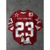 Boys' Soccer Jersey T-Shirt - Royal Football Number 23, Number Print, Casual Athletic Style, Regular Fit Round Neck Short Sleeve Tee