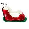 Durable Cat Nest Christmas Sleigh Shaped Pet Bed, Cozy Holiday Dog Sofa Anti?Slip Base Soft Cotton Bed Cushion, Washable Sleeping for Small