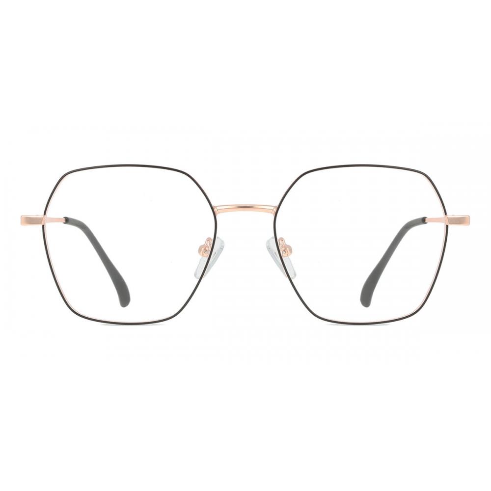 

Full Rim Geometric Rose Gold Black Smartbuy Collection Addisone 911b Fashion Men Eyeglasses Rose Gold Black/53