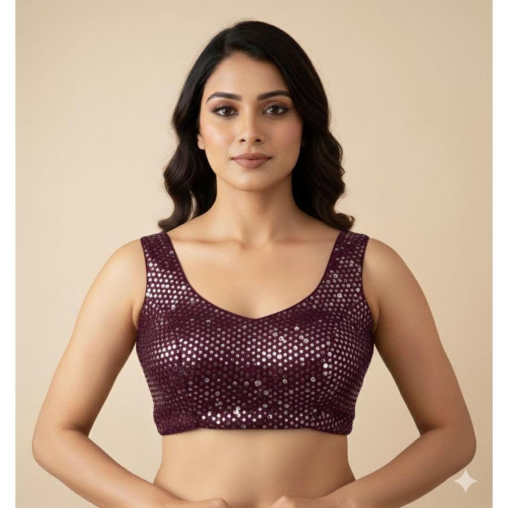 Saree Blouse Sequin Work Blouse